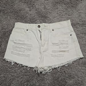 Forever 21 Distressed Jean Shorts